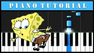 Spongebob -  Ripped Pants - Very Easy Piano Tutorial (Synthesia)