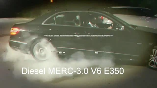 Smoking Burnout with Diesel MERC-3.0 V6 E350