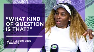 Venus Williams' hilarious reaction to journalist's Wimbledon question #shorts