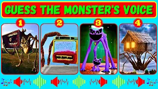 NEW Guess Monster Voice: MegaHorn, Bus Eater, CatNap, Spider House Head Coffin Dance