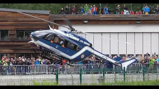 CRAZY DISPLAY ! | EC-145 "Choucas 74" | French Gendarmerie | Chamonix Mt-Blanc