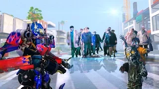 TRANSFORMERS vs ZOMBIE / SCARY ZOMBIES ATTACKED OPTIMUS PRIME /GTA MODS