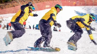 APRENDI A ANDAR DE SNOWBOARD E DEU RUIM