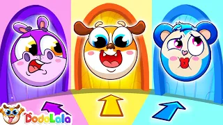 Escape From Rainbow Prison Challenge 🌈 Magic Doors Song | Kids Learning Song With DodoLala - DooDoo