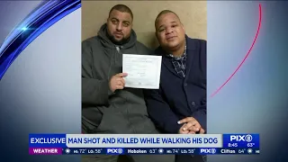 Husband speaks after man fatally shot while walking dog in Harlem