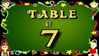 Learn Multiplication Table Of Seven 7 x 1 = 1 | 7 Times Tables | Fun & Learn Video