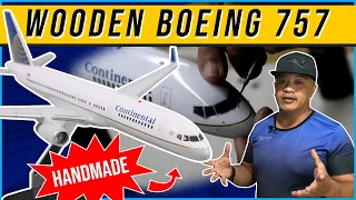 Fabricating the Boeing 757 from Continental Airlines into a Custom Wooden Scale Model