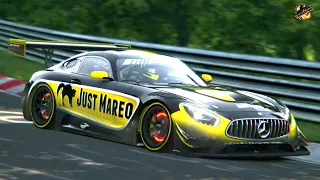 Tour With A Mercedes Benz AMG GT3 On The Nordschleife Tourist Circuit REAL HEAD MOTION Assetto Corsa