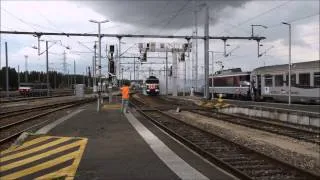 Départs en retraite de deux mécanos en gare de Caen le 28 juin 2014