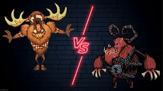 Woodie moose VS Klaus boss fight (Reworked)