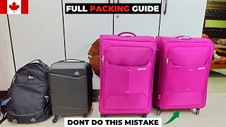 PACKING FOR CANADA IN 2021 - DETAILED PACKING LIST | PACKING LIST FOR INTERNATIONAL STUDENTS 2021 |