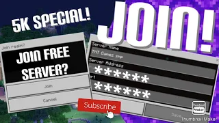 JOIN MY FREE MINECRAFT SERVER 2021! (PS4, XBOX, PC, MCPE) [SERVER ADDRESS AND PORT IN VIDEO]