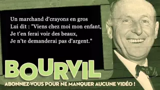 Bourvil - Les crayons - Paroles (Lyrics)