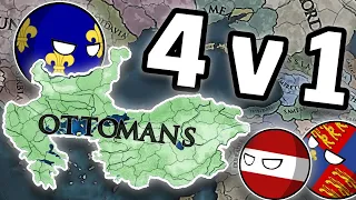 EU4 Speedrunner vs 4 Hunters - Can the OTTOMANS take on 4 PLAYERS?