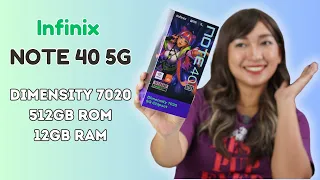 Infinix NOTE 40 5G: 512+24GB, 5G Ultra-Fast Gameplay with 7020 chipset & wireless charge under 13k