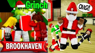 LE GRINCH 😈 FAIT PLEURER 😭 DES ENFANTS POUR SE VENGER DES LUTINS 👿 | ROBLOX BROOKHAVEN MINI FILM RP