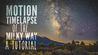 Tutorial: Motion Timelapse of the Milky Way with Dynamic Perception Stage One and R