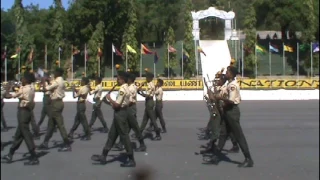 Prince of Wales college Cadet band Performing Band drill sequence