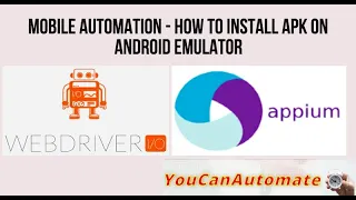 Mobile Automation | Install apk in Android Emulator -  Episode - 7 #appium #javascript #webdriverio