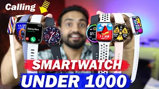 Under 1000 Best Bluetooth Calling Smartwatch || top 5 Smartwatches Under 1000 || Budget SMARTWATCH