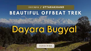 Dayara Bugyal Trek (most beautiful trek in uttarakhand) uttarkashi Raithal 📍