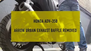 Honda ADV350 Arrow Exhaust sound   HD 1080p