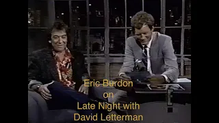 Eric Burdon on Late Night with David Letterman / Don't Bring Me Down / 1980s / The Animals