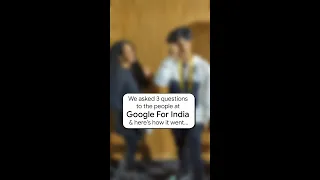 Your favourite creators straight from #GoogleForIndia 🤌✨