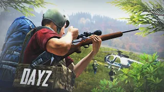 Поход на остров и файт за вертолёт в DayZ