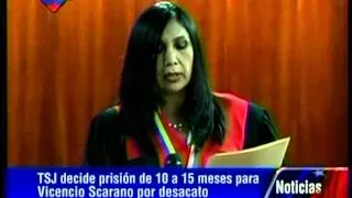 Gladys Gutiérrez lee sentencia de Enzo Scaranno