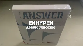 engene log: unboxing enhypen answer album (yet version)