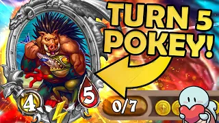 I got the best Quilboar on just turn 5! | Hearthstone Battlegrounds