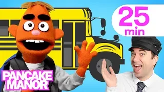 Wheels on the Bus + More Songs for Kids | Pancake Manor