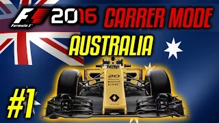F1 2016 CAREER MODE PART 1: "AGONIZING FINISH" (Australia GP)