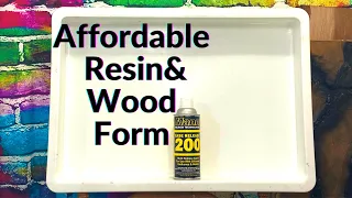 Reusable & Affordable No Seal Epoxy Resin And Wood Form. Under $40.00