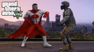 GTA 5 - OMNI-MAN Fights the Entire Military! (Gameplay)