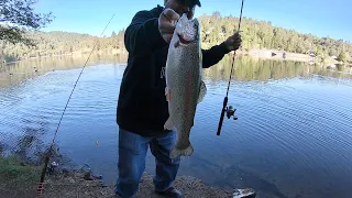 Lake Gregory Crestline Ca..pescando truchas..temporada 2023 Aqui