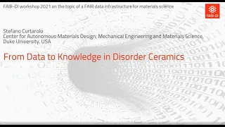 Stefano Curtarolo: From Data to Knowledge in Disorder Ceramics