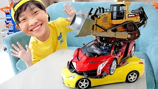 예준이의 자동차 장난감 조종놀이 쇼핑놀이 중장비 트럭놀이 Car Toy Activity