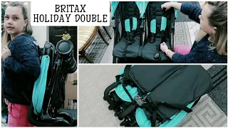 САМАЯ КОМПАКТНАЯ КОЛЯСКА ДЛЯ ДВОЙНИ BRITAX HOLIDAY DOUBLE / ДВУХМЕСТНАЯ КОЛЯСКА ДЛЯ БЛИЗНЕЦОВ