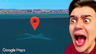 Ужасы Google Maps #1 🔍 Самолёт в Океане... 👹 Странные и Страшные Места на Гугл Картах