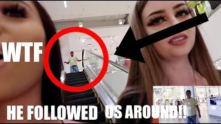 CREEPY MAN FOLLOWED US AROUND THE MALL... (CAUGHT ON CAMERA)