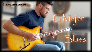 Blues Lead Guitar Shuffle with Combined Rhythm and Lead