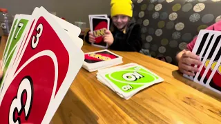 UNO with the GIANT cards, game two, 2/4/2024