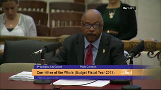 FY2018 Philadelphia City Council Budget Hearing 5-17-2017 Public Testimony - School District