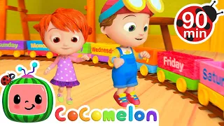 🎵 CoComelon Days of the Week Party! 🎉| Cocomelon 90 MINS | Moonbug Kids - Cartoons & Toys