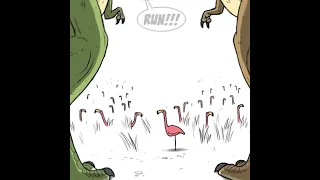 Be Careful, Those Flamingos Be Dangerous | Comic by Pet_foolery #comicdub #shorts