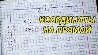 Координаты на прямой. Математика 6 класс