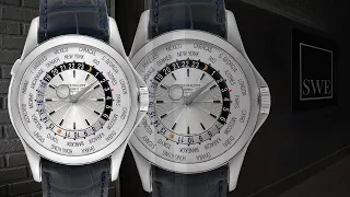 Patek Philippe World Time Complications White Gold Watch 5130G | SwissWatchExpo [Wrist Roll]