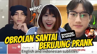 PRANKING @isagastari An Amazing Youtuber From Indonesia 💫💫 | OME TV | POLYGLOT